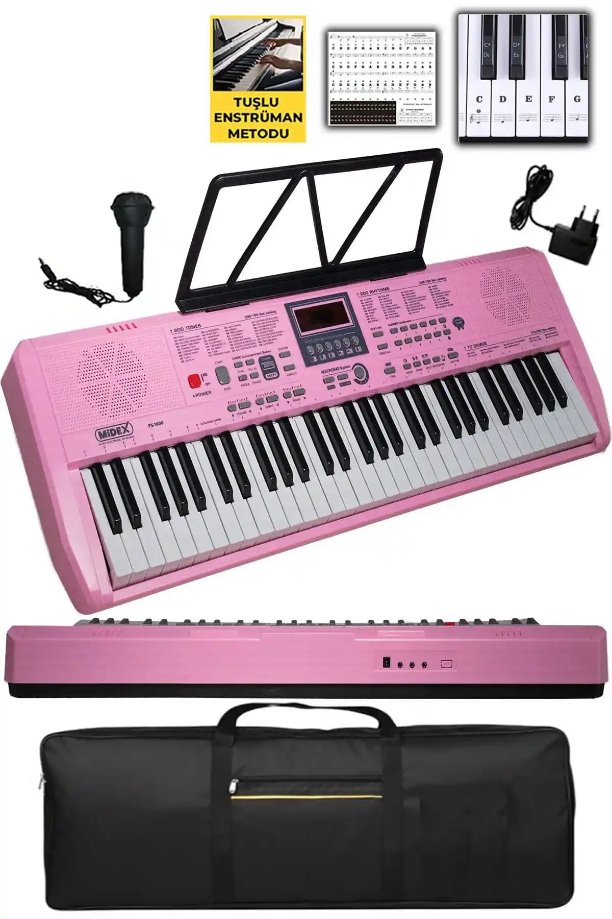 Midex PS-1800PK Dijital Piyano: Yüksek Kalite ve Kullanım Kolaylığıyla Müzik Deneyimi