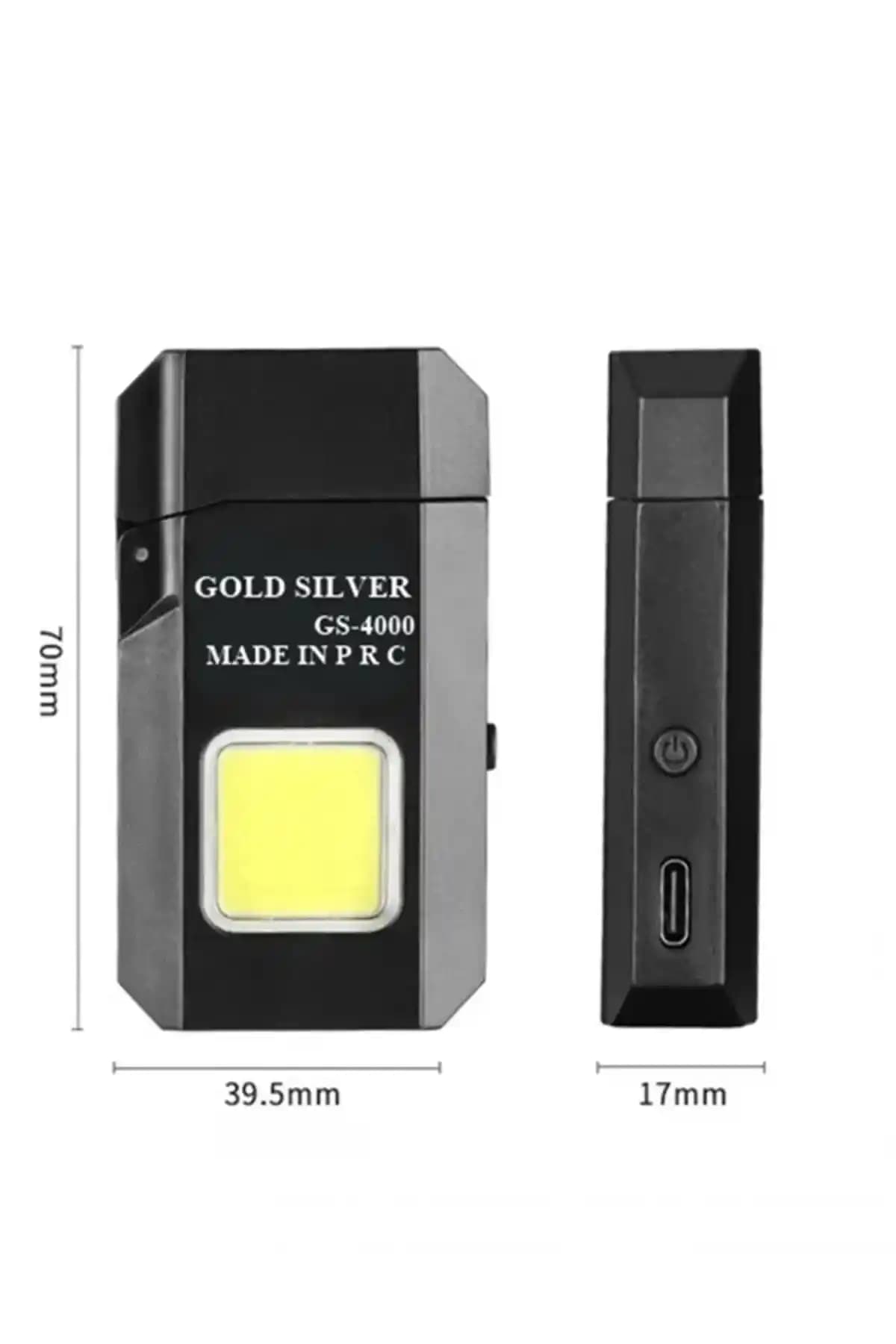 OnlyTech USB Şarjlı LED Fenerli Kamp Çakmağı Dayanıklı ve Çok Fonksiyonlu Outdoor Aksesuarı