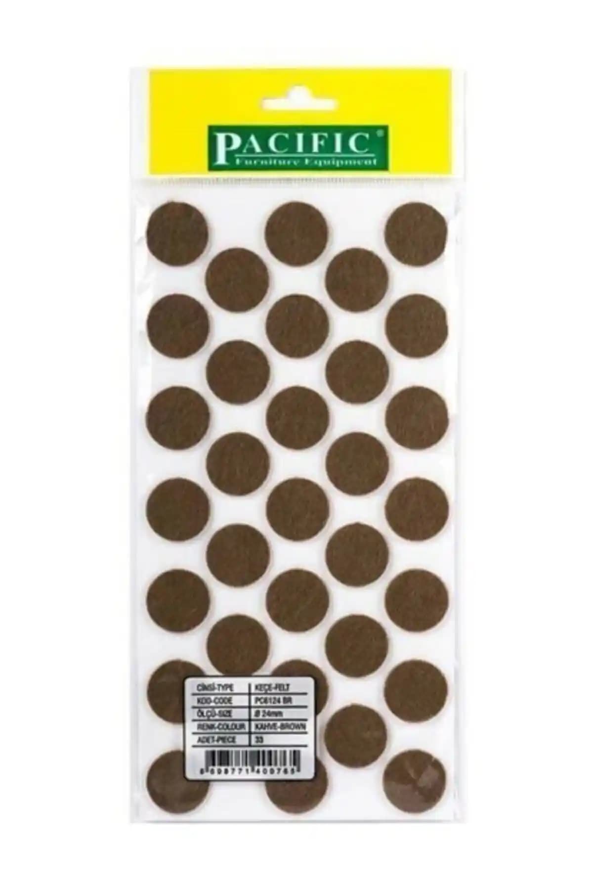 PACIFIC Kaydırmazlık Keçesi Yuvarlak 33 Adet Güvenli ve Dayanıklı Mobilya Koruma Aksesuarı