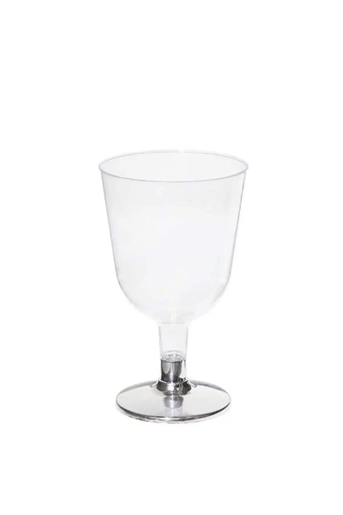Parti Adresi Gümüş Ayaklı Mini Şarap Kadehi Seti 6'lı ve Ekstra Sipariş Seçenekleri