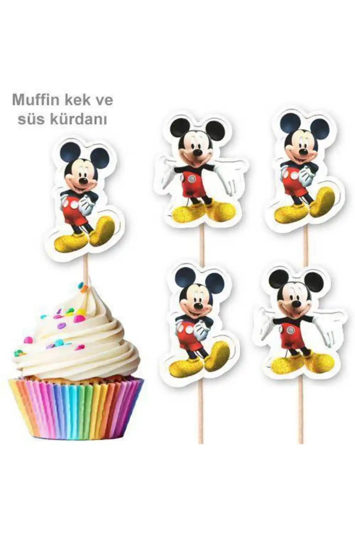 Parti Dükkanım Mickey Mouse Şekilli Kürdan: Eğlenceli ve Güvenli Parti Süsleri