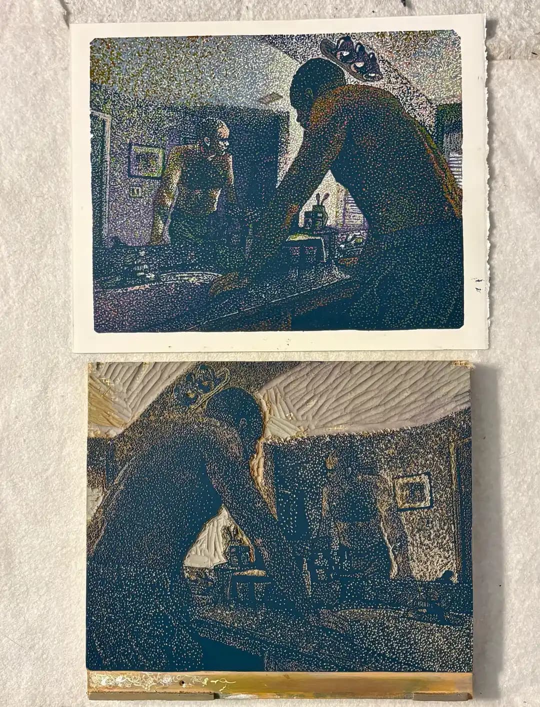 Redüksiyon Linocut Baskı Tekniği: Sanatçının Deneyimleri ve Teknik Detaylar