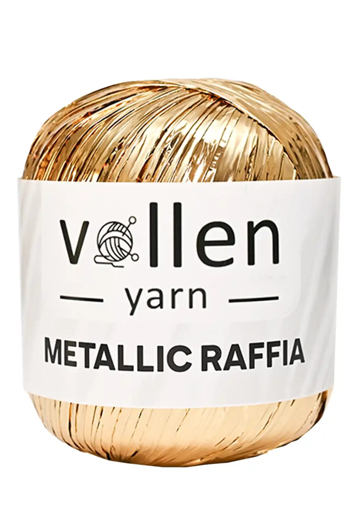 Vollen Yarn Premium Metalik Rafya ile Şık ve Çok Yönlü Dekorasyon ve El Sanatları Malzemesi
