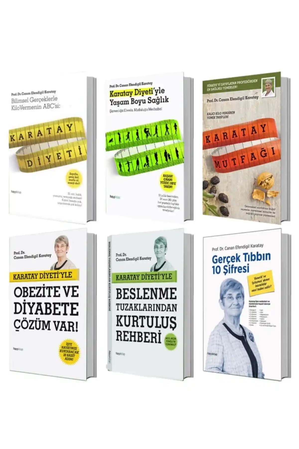 Canan Efendigil Karatay'ın Sağlıklı Yaşam ve Beslenme Kitap Setleri Karşılaştırması