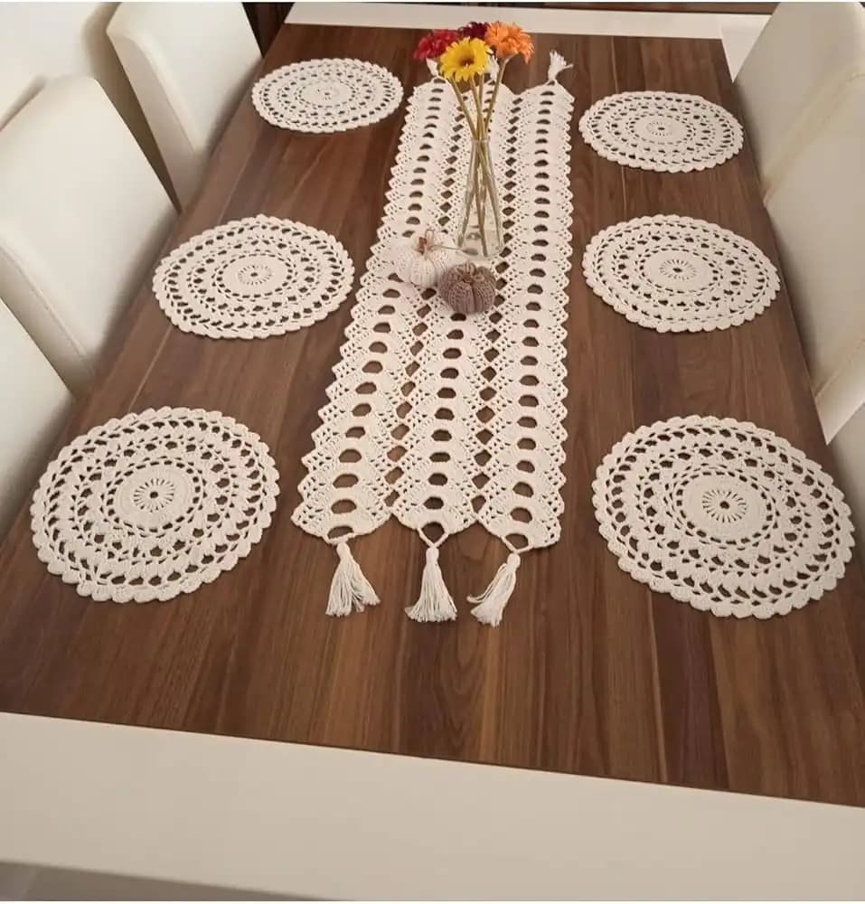 El Örgüsü Runner Modelleriyle Ev Dekorasyonunda Şıklık ve Fonksiyonellik Sağlayın