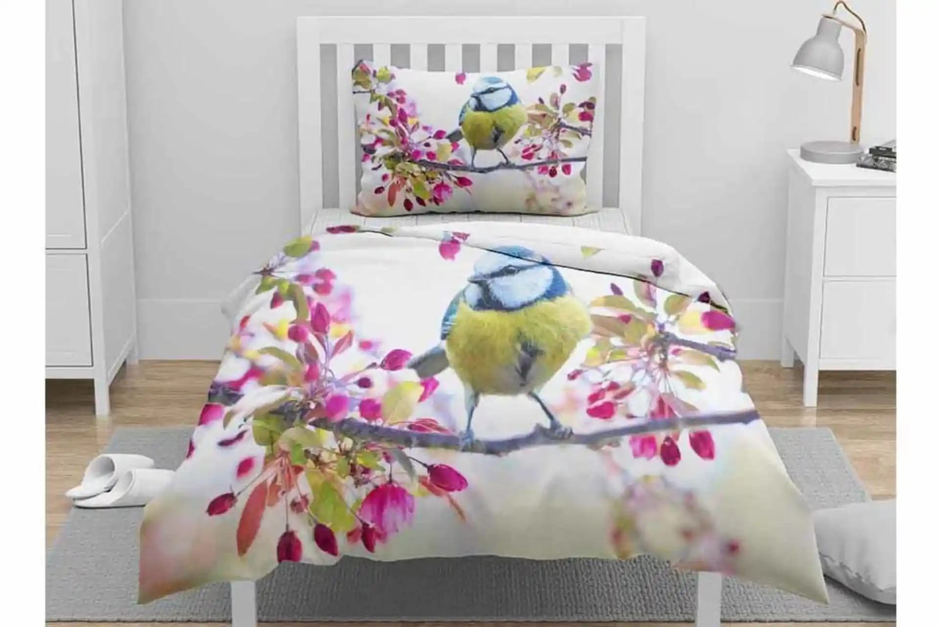 Kuşlu Nevresim Takımı ile Yatak Odalarınıza Doğal ve Huzurlu Bir Atmosfer Katın