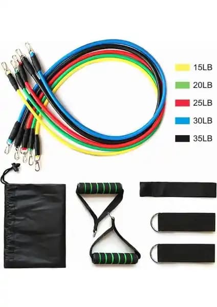 Avessa Power Band Direnç Lastiği Seti ile Evde Fonksiyonel ve Çok Yönlü Antrenmanlar