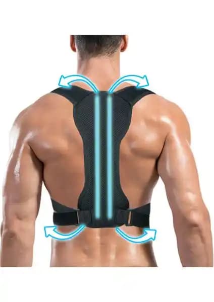 Baffhome Ankaflex Bel Sırt ve Omuz Destekli Spor Korsesi Duruş ve Ağrı Giderici