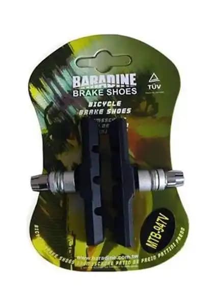 Baradine MTB-947V Siyah Fren Pabucu: Dağ ve Şehir Bisikletleri için Güçlü ve Güvenilir Frenleme Çözümü