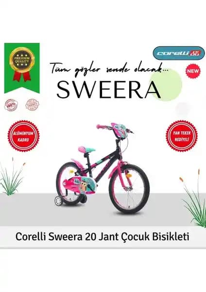 Corelli Sweera 20 Jant Çocuk Bisikleti: Güvenli ve Şık Tasarım ile Eğlence Dolu Sürüş