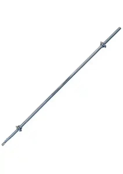Delta 213 cm Krom İç Dolu Düz Uzun Halter Barı Güçlü ve Güvenli Antrenmanlar İçin