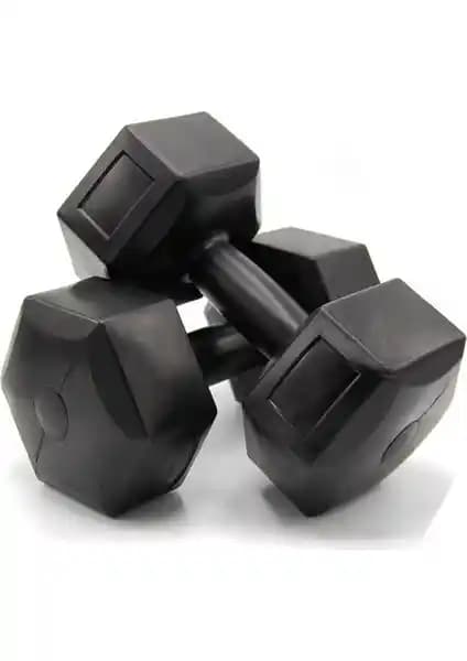 Ecgspor 16 kg Vinyl Dambıl Seti: Dayanıklı ve Çok Yönlü Fitness Ekipmanı