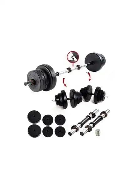 Ecgspor 22 kg Çok Fonksiyonlu Halter ve Dambıl Seti ile Evde Fitness Deneyimi