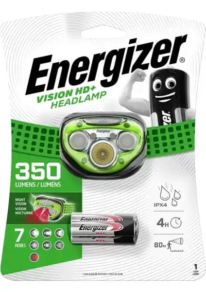 Energizer Enr Hl Vision HD Plus 3xAAA Kafa Feneri Güçlü ve Pratik Kullanım İçin Uygun Bir Seçenek