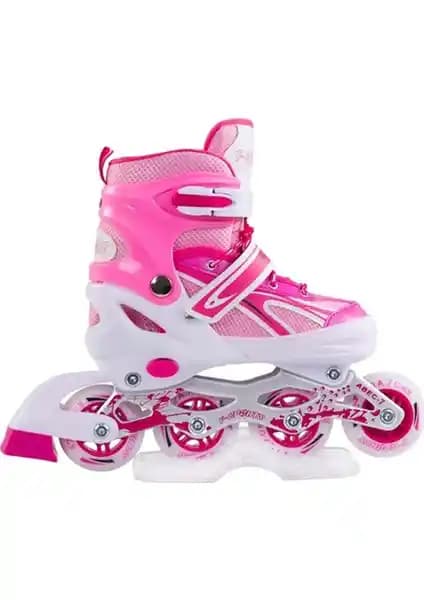 Furkan Toys F-Sports Pembe Ayarlanabilir 2+2 Işıklı Metal Paten Çantası İnceleme ve Kullanıcı Yorumları