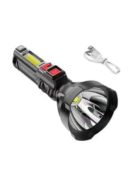 Gold Silver GS-830 Şarjlı El Feneri Günlük Kullanım ve Outdoor Aktiviteleri İçin Uygun