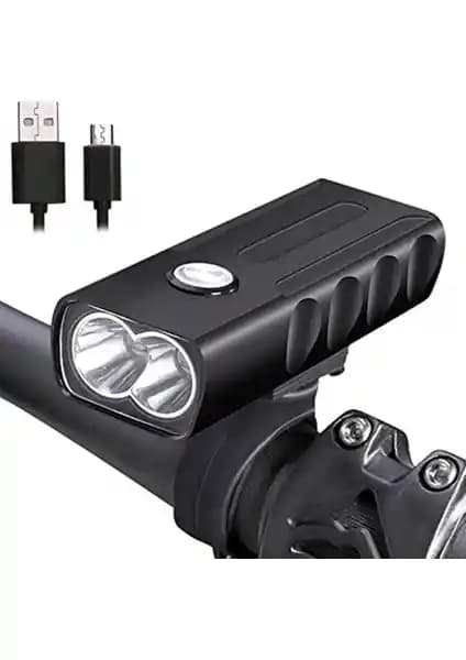 Havana 1000 Lümen USB Şarjlı Bisiklet Ön Far Işığı Güçlü Aydınlatma ve Dayanıklılık
