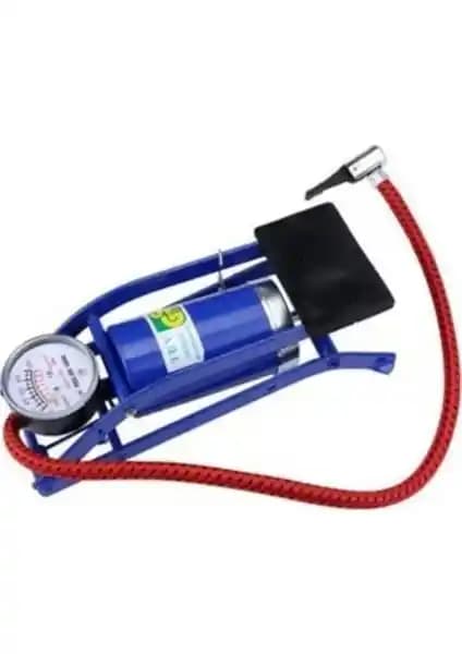 HLD Halidi Araç Lastik Şişirme Göstergeli Ayak Pompası: Dayanıklı ve Çok Amaçlı Kullanım