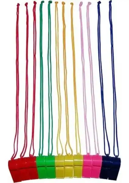 HYD 12'li Plastik Düdük Seti Güvenlik ve Etkinlik İçin Dayanıklı ve Kullanışlı