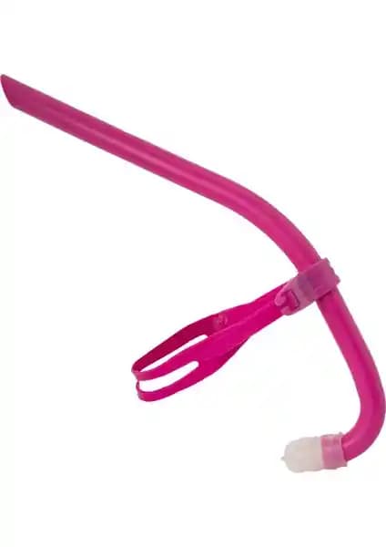 İkavi Önden Takmalı Valfsiz Şnorkel Pembe: Çocuklar İçin Konforlu ve Hafif Yüzme Ekipmanı