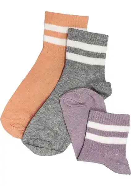 Kapar Yakamoz 3'lü Spor Çorap Seti: Renkli ve Rahat Unisex Tasarım