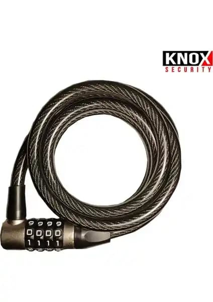 Knox 6007 185cmx10mm Şifreli Bisiklet Kilidi Güvenlik ve Dayanıklılık Sunar