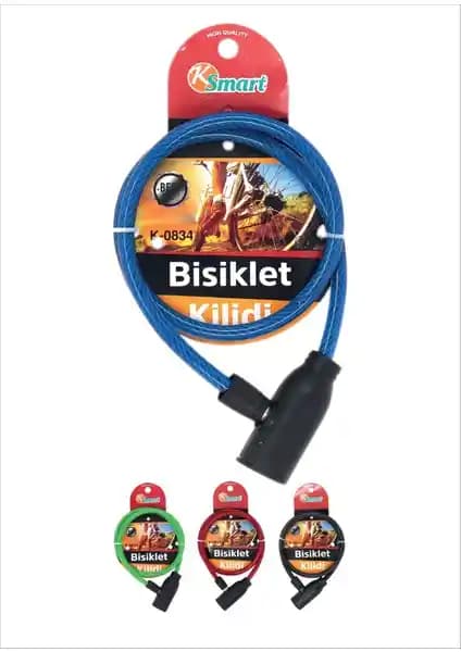 Ksmart K-0834 İnce Güçlü Bisiklet Kilidi Güvenli Koruma ve Kullanım Kolaylığı