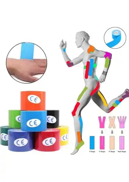 MedLon Siyah Kinesio Tape Sporcular ve Aktif Bireyler İçin Kas Destekleyici Bant