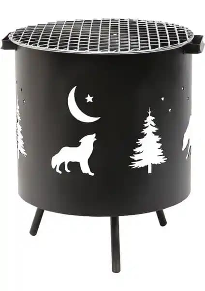 Nurgaz Izgaralı Orman Şöminesi: Estetik ve İşlevsel Dış Mekan Kamp Şöminesi Çözümü