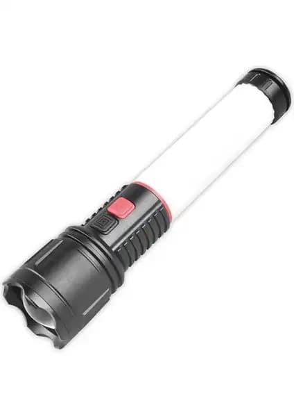 Panther PT-8810 USB Şarjlı Çok Fonksiyonlu El Feneri Güçlü Işık ve Dayanıklılık Özellikleriyle