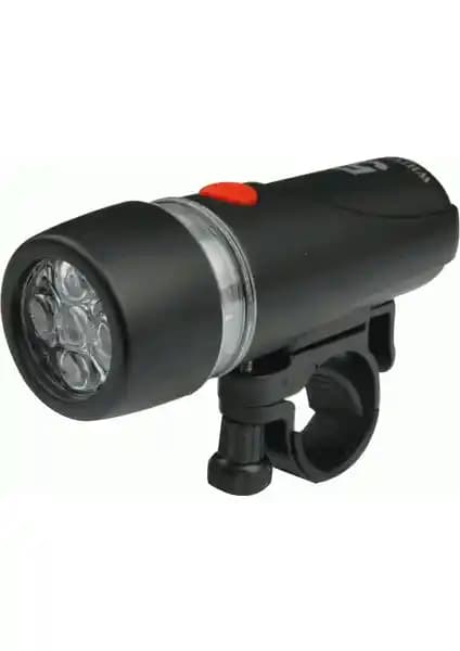 Plus Plf-808 5 LED'li Ön Bisiklet Farı Güçlü ve Pratik Güvenlik Aksesuarı