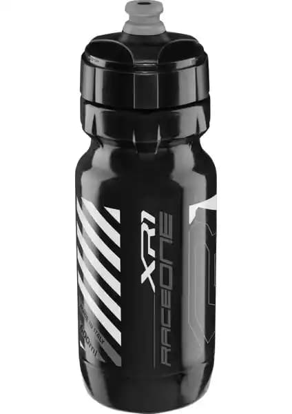 Raceone X1 Siyah-Gümüş 600ml Bisiklet Suluk Matara Güvenli ve Şık Tasarım