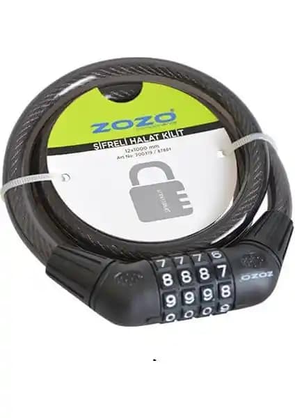 Robesbon Şifreli 12x1000 mm Bisiklet Kilidi Güçlü ve Güvenilir Koruma Sağlar