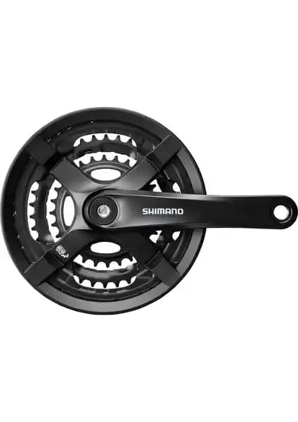 Shimano FC-TY501 48/38/28T Siyah Aynakol Performans ve Dayanıklılık Sunar