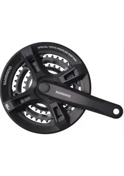 Shimano FC-TY501 6/7/8 Vites Siyah Aynakol Dayanıklılık ve Performans Sunar
