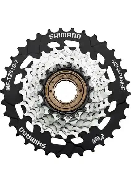Shimano MF-TZ510 7 Vitesli Megarange Dişli Seti Dağ Bisikleti ve Zorlu Araziler İçin