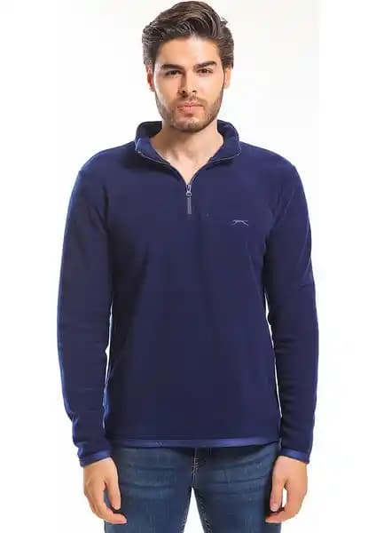 Slazenger SANNE Erkek Lacivert Polar: Şık ve Konforlu Kış Giyim Seçeneği