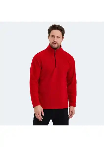 Slazenger SANNE Erkek Polar Kırmızı Modern ve Sıcak Kış Giyim Parçası
