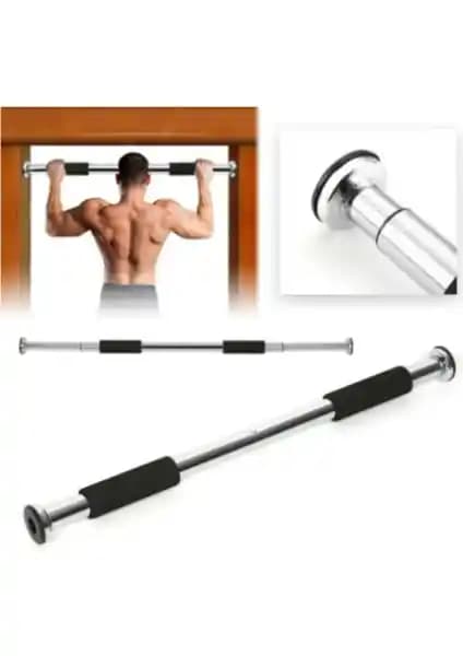 Teknotrust Gü<müş> Renkli Barfiks Çubuğu: Evde Kullanım İçin Dayanıklı ve Ayarlanabilir Spor Aleti