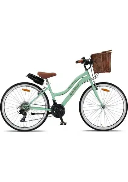 Trendbisiklet Retro Classic Kadın Şık ve Dayanıklı 26 Jant 21 Vites Bisiklet