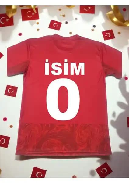 Türkiye Milli Takımını Temsil Eden Özelleştirilebilir Halı Saha Forması Yetişkinler İçin