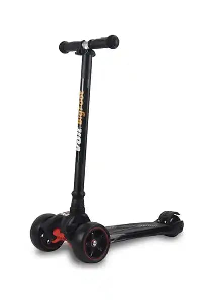 Voit 218 Işıklı Geniş 3 Teker Scooter Siyah Güçlü ve Güvenli Ulaşım Aracı