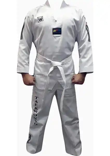 WhiteFace Beyaz Yaka Taekwondo Elbisesi Çocuk ve Yetişkinler İçin Dayanıklı ve Özelleştirilebilir