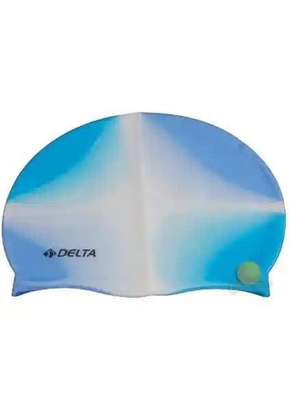 Yüksek Kalite Gökkuşağı Desenli Silikon Yüzücü Bonesi – Ergonomik ve Renkli Tasarım