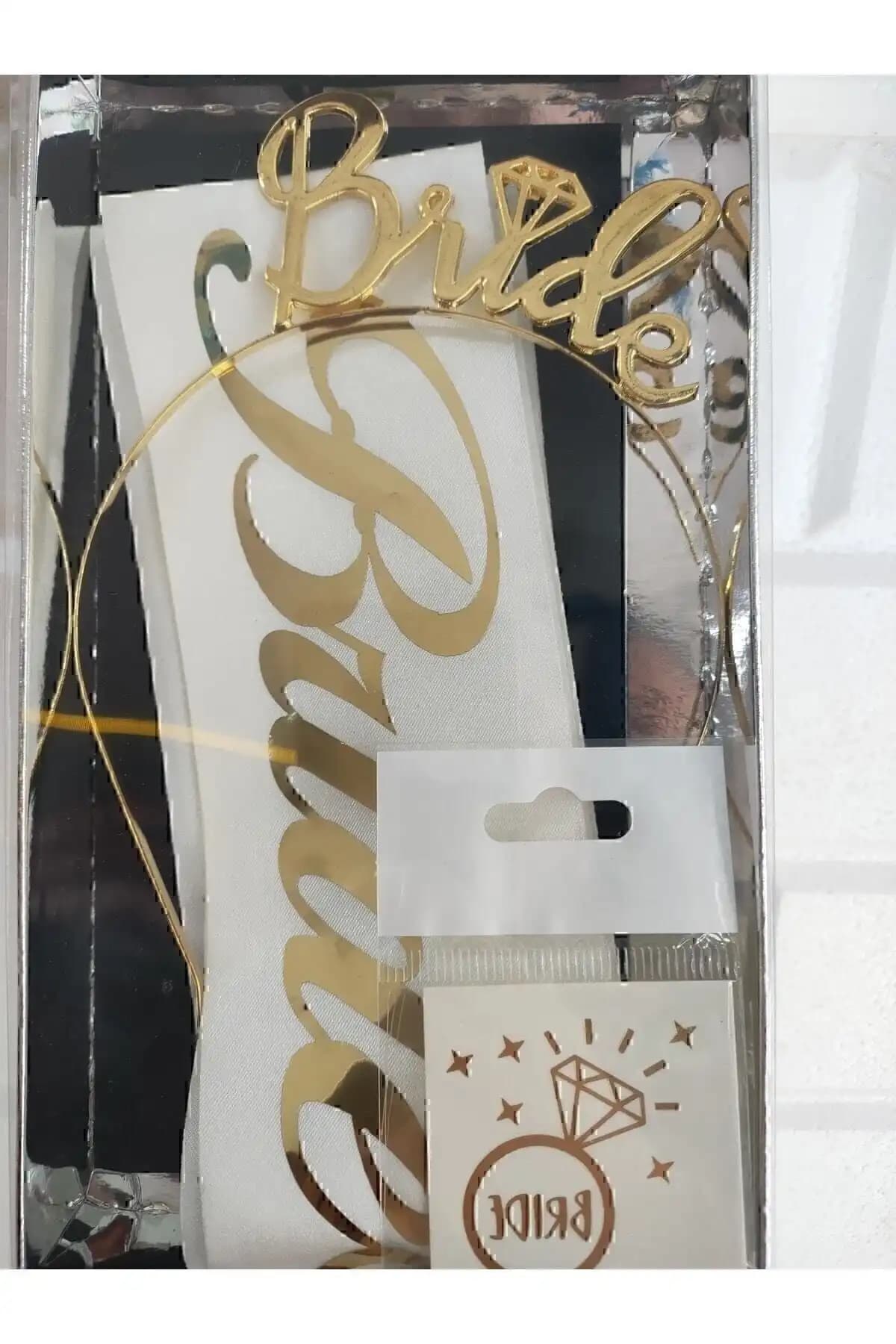 Genel Markalar Gold Bride Taç ve Patladı Gitti Bride To Be Dövme Karşılaştırması 1