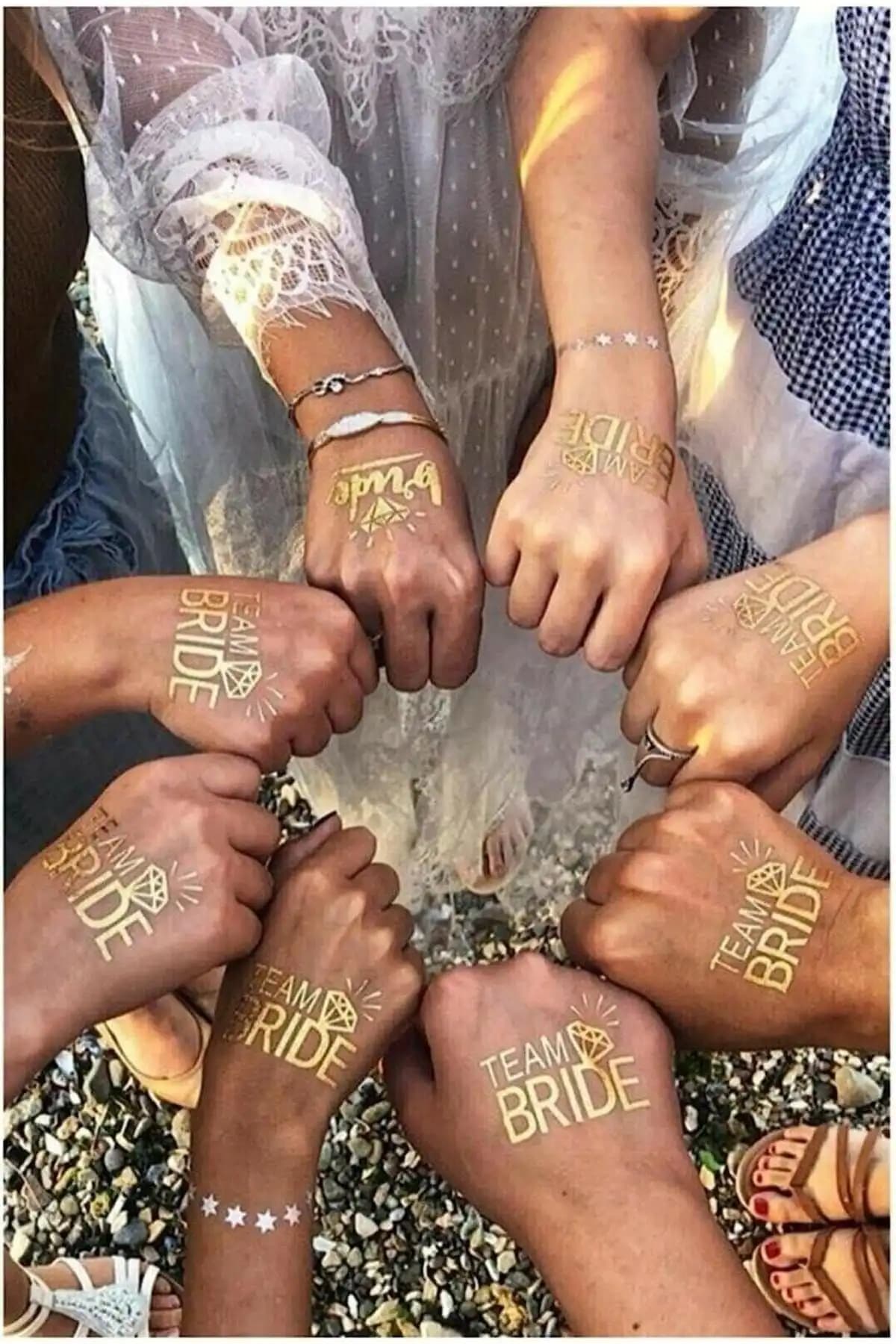 Genel Markalar Gold Bride Taç ve Patladı Gitti Bride To Be Dövme Karşılaştırması 2