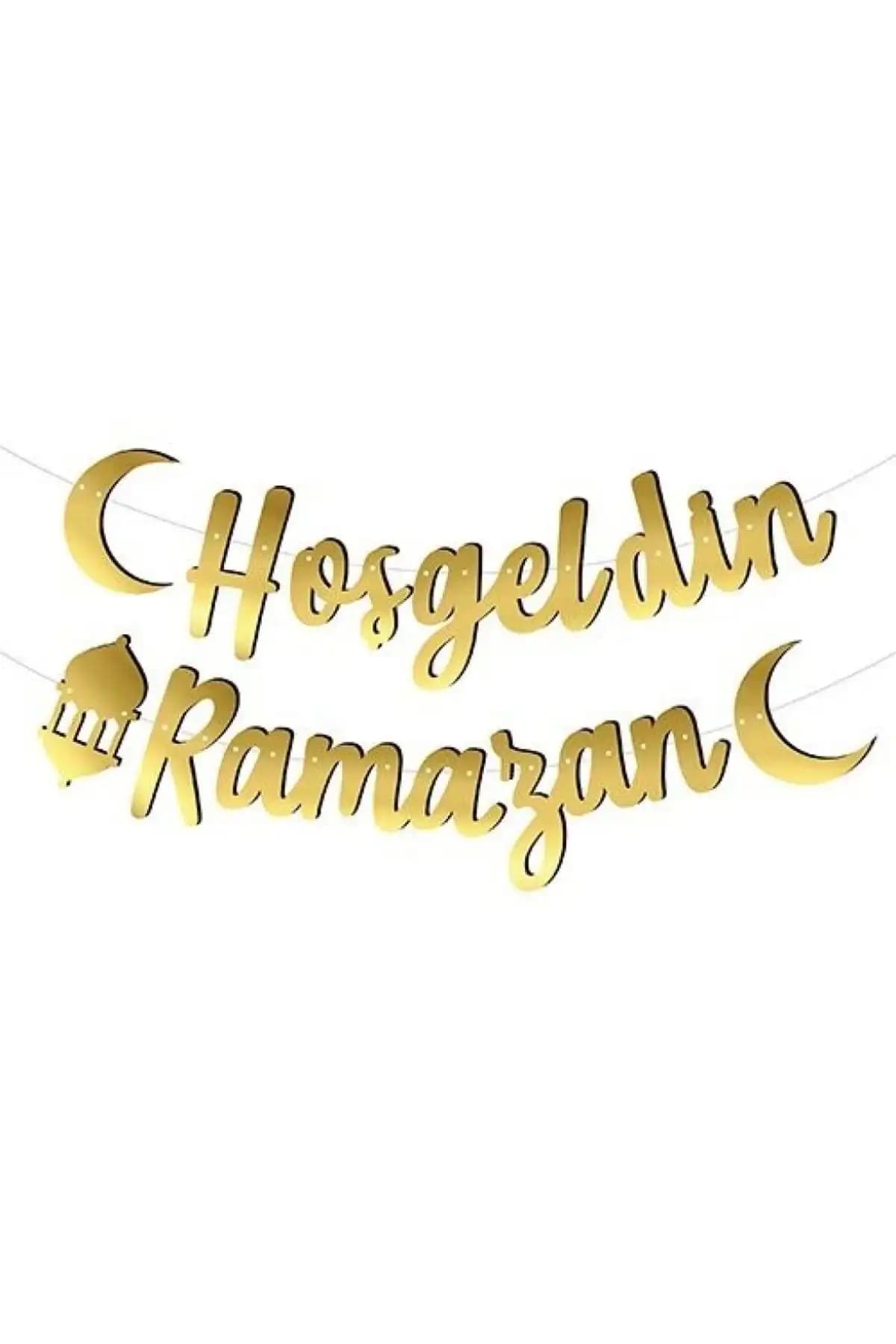 Ramazan Bayramı Dekorasyon Seçenekleri: Gold Tavan Süsü ve Hoşgeldin Ramazan Bannerı Karşılaştırması 2