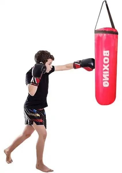 Çocuklar İçin Güvenli ve Dayanıklı Spor Byfit Kırmızı Boks Torbası Tanıtımı ve Özellikleri