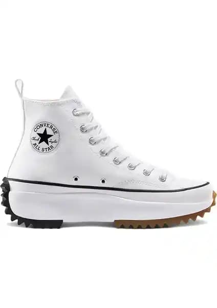 Converse Run Star Hıke Canvas Platform Beyaz Kadın Sneaker Modern Tasarım ve Konfor Bir Arada