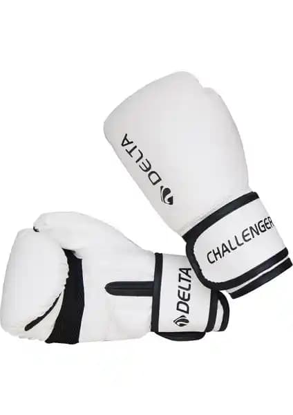 Delta Challenger Dura-Strong Beyaz-Siyah Boks Eldiveni Dayanıklılık ve Konfor Sunar